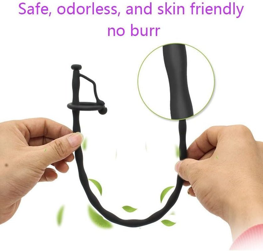 SoftReach Hollow Silicone Urethral Sound with 2 Rings