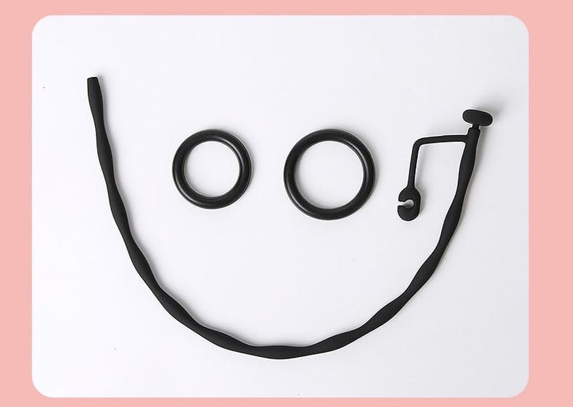 SoftReach Hollow Silicone Urethral Sound with 2 Rings