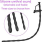 SoftReach Hollow Silicone Urethral Sound with 2 Rings