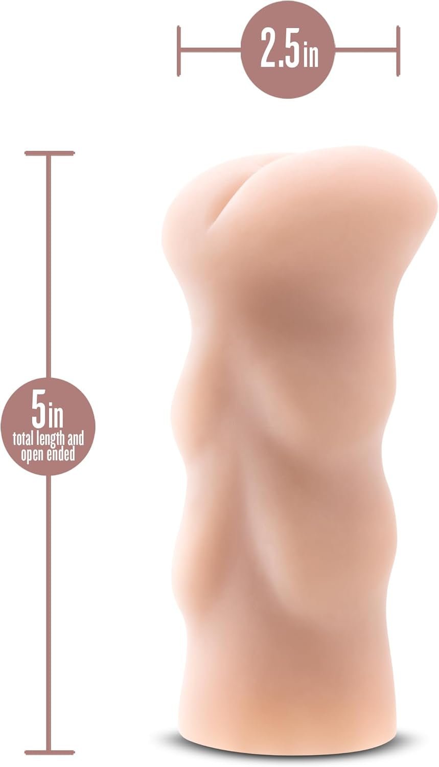 Estimulador anal SoftX Pocket Pussy con canal granulado