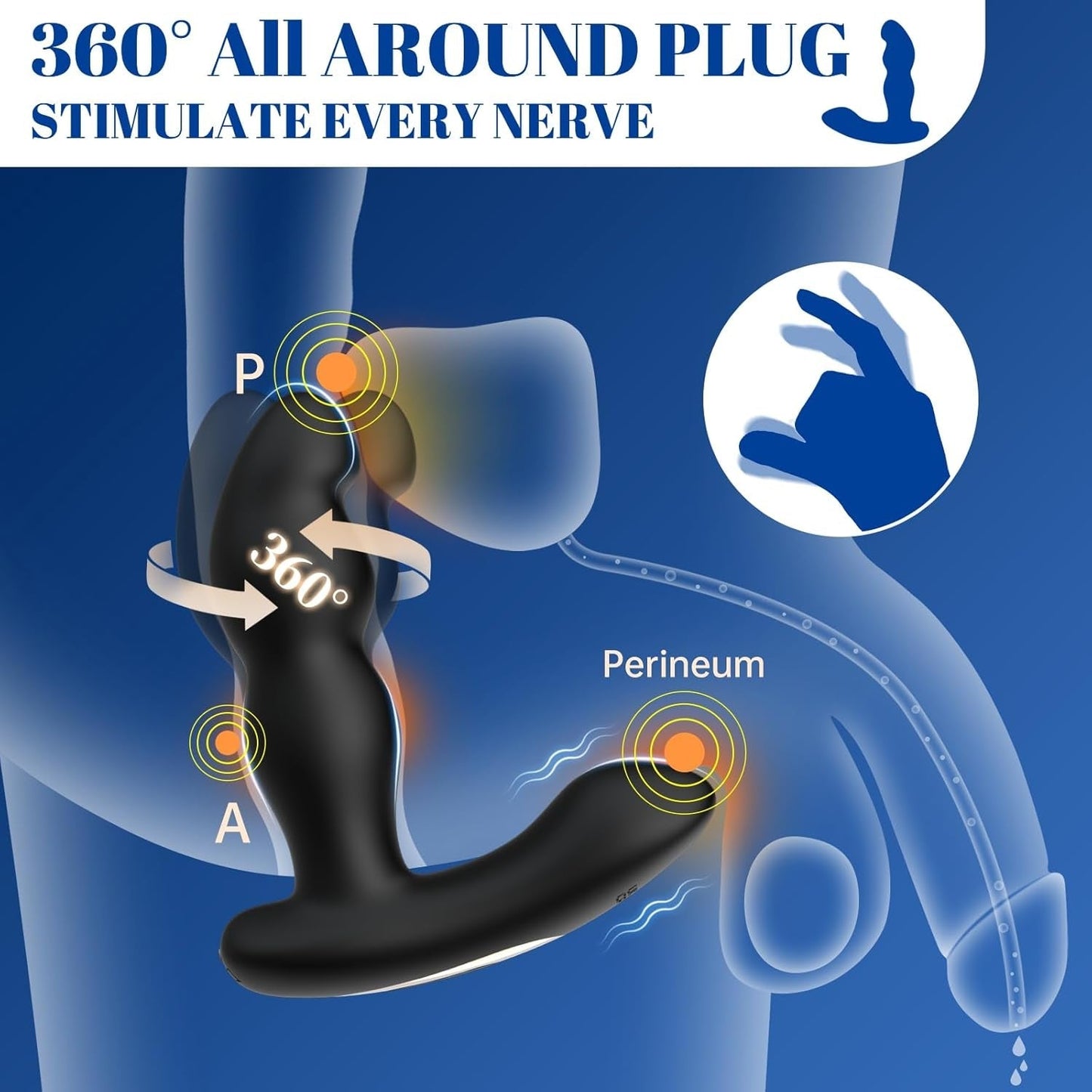 SpinCurve Rotating Prostate Massager & Anal Vibrator