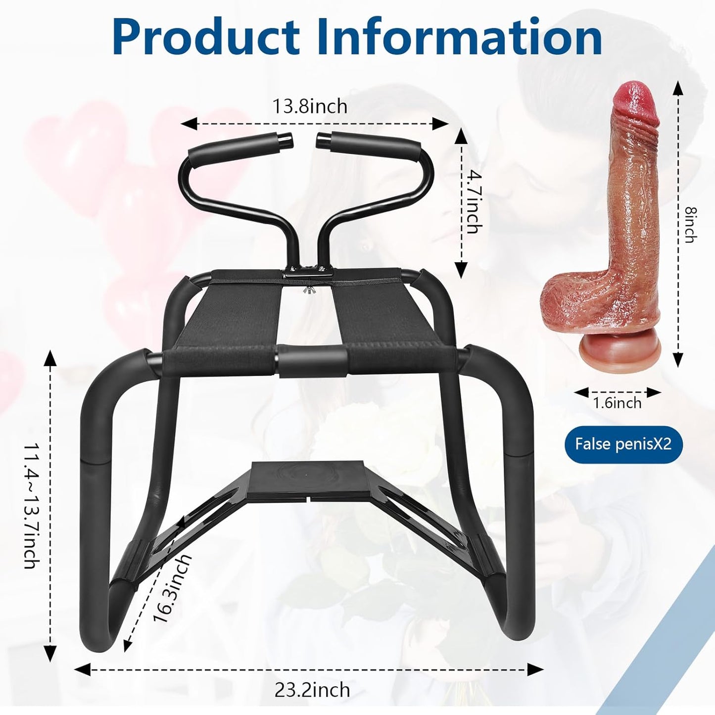 Sillón sexual SpinThrust con dildo y reposabrazos