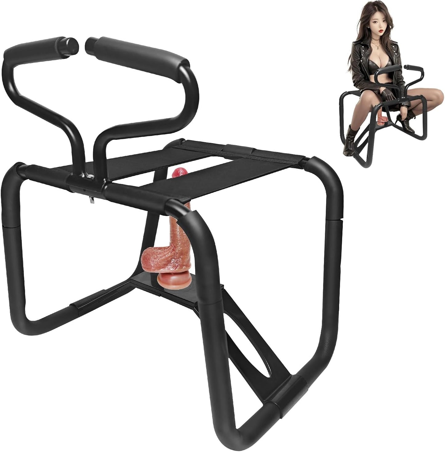 Sillón sexual SpinThrust con dildo y reposabrazos