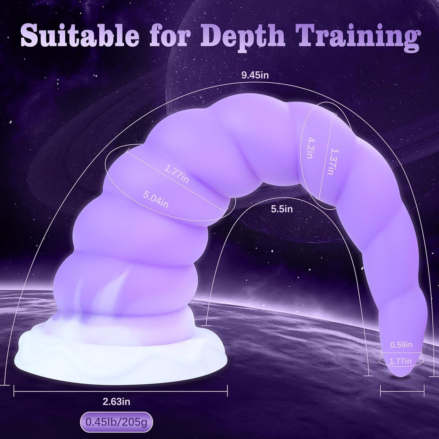 SpiralBloom Spiral-Textured Anal Trainer Plug