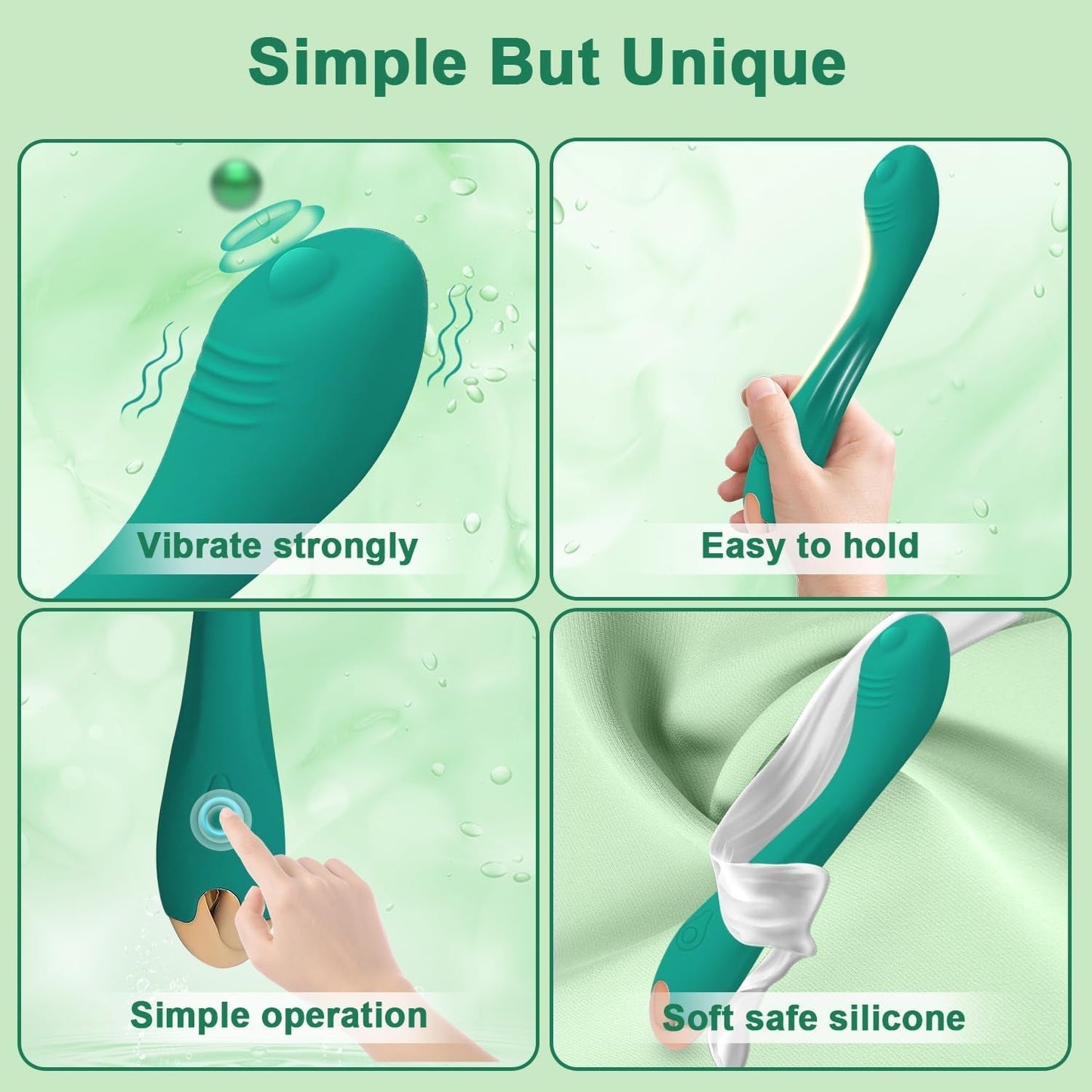 SpiralMuse Vibrador de varita para el punto G