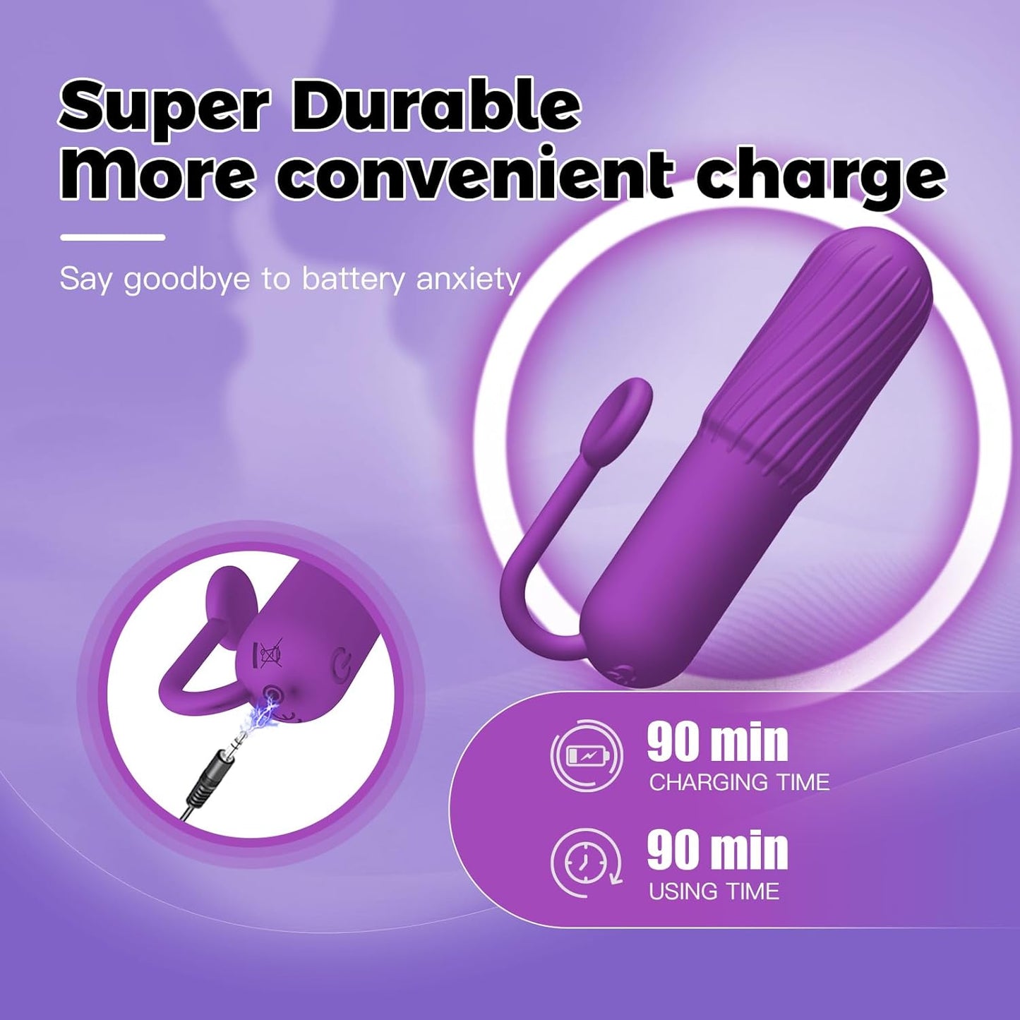 Vibrador de bala con textura en espiral SpiralPulse