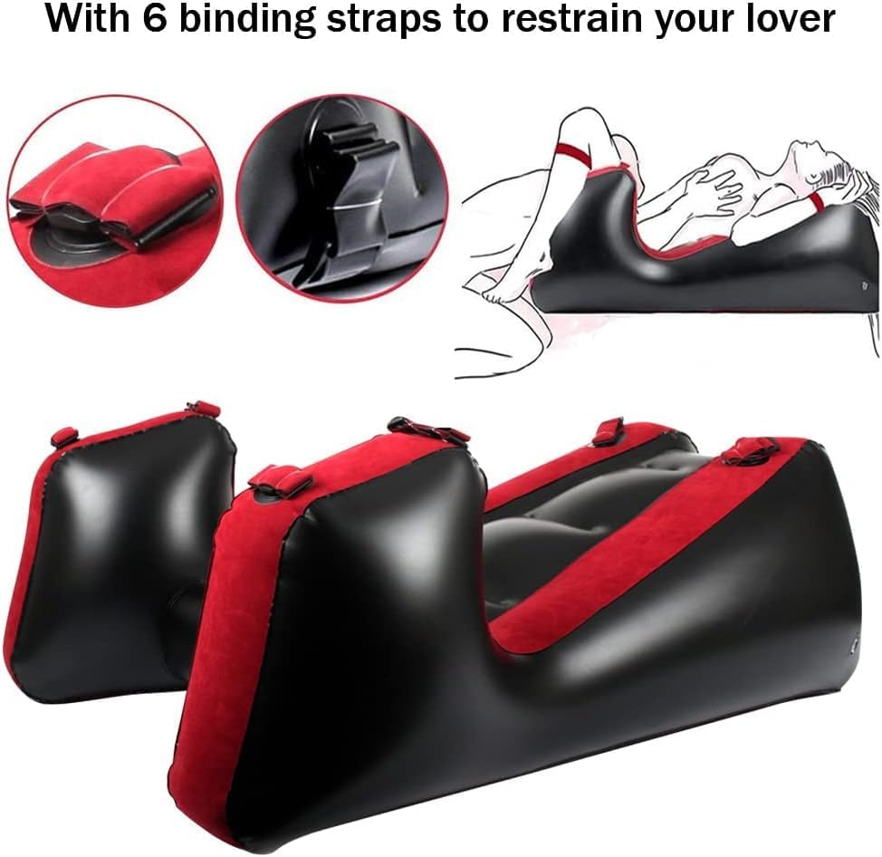 Sofá hinchable de posicionamiento | Cojín ergonómico de apoyo para la intimidad en pareja | Rampa portátil para el dormitorio o de viaje