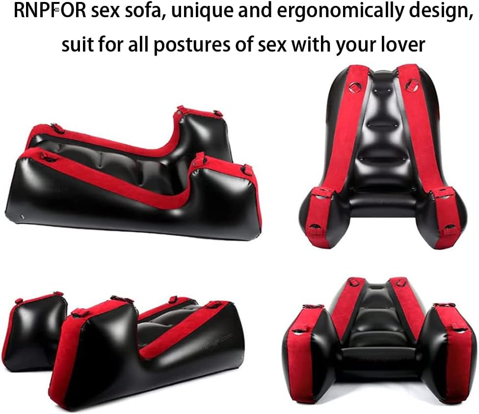 Sofá hinchable de posicionamiento | Cojín ergonómico de apoyo para la intimidad en pareja | Rampa portátil para el dormitorio o de viaje