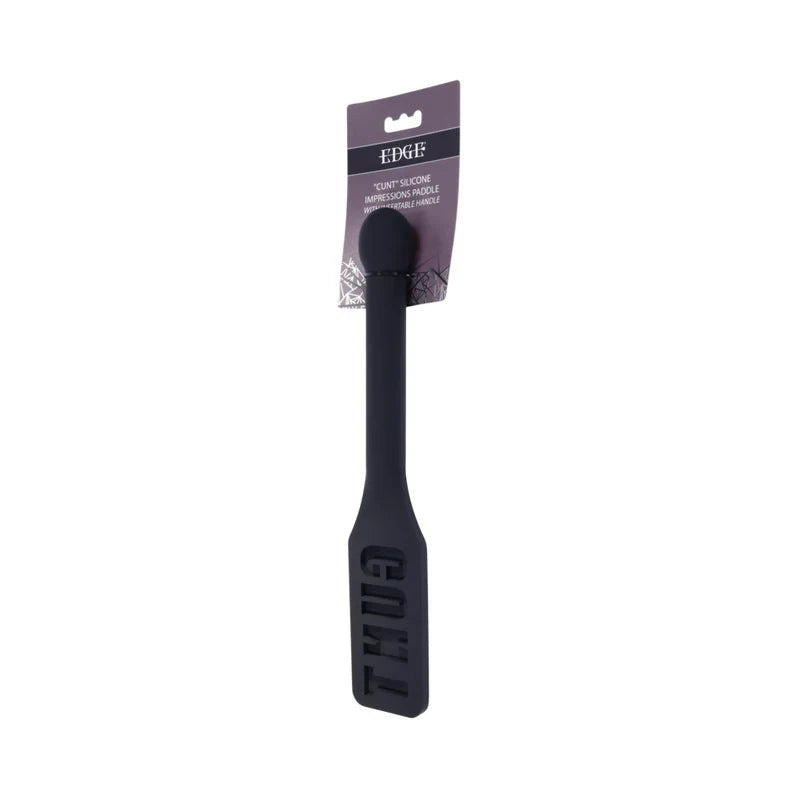 Spatule de moulage en silicone Edge – Manche insérable et inscription « CUNT »