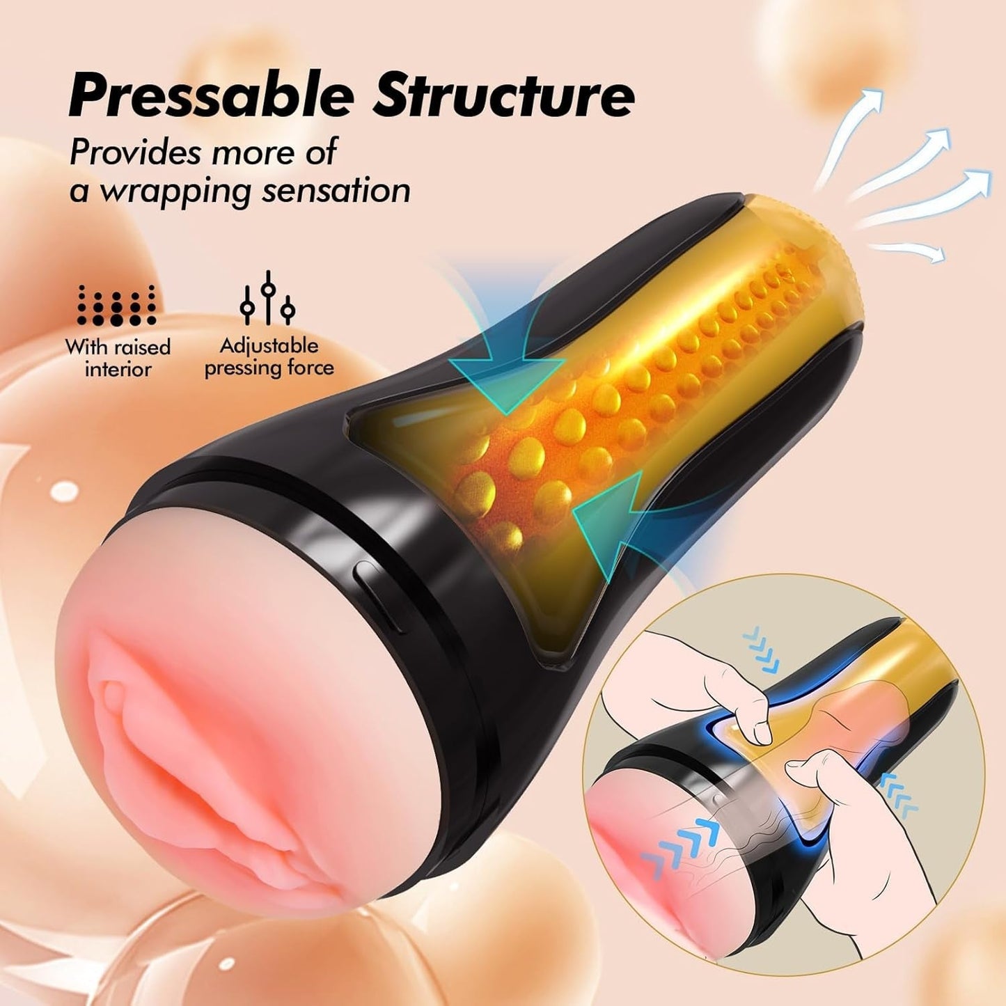 SqueezePlay Textured Fleshlight Stroker