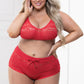 Plus Size Cuddle Close Sweater Bra Set