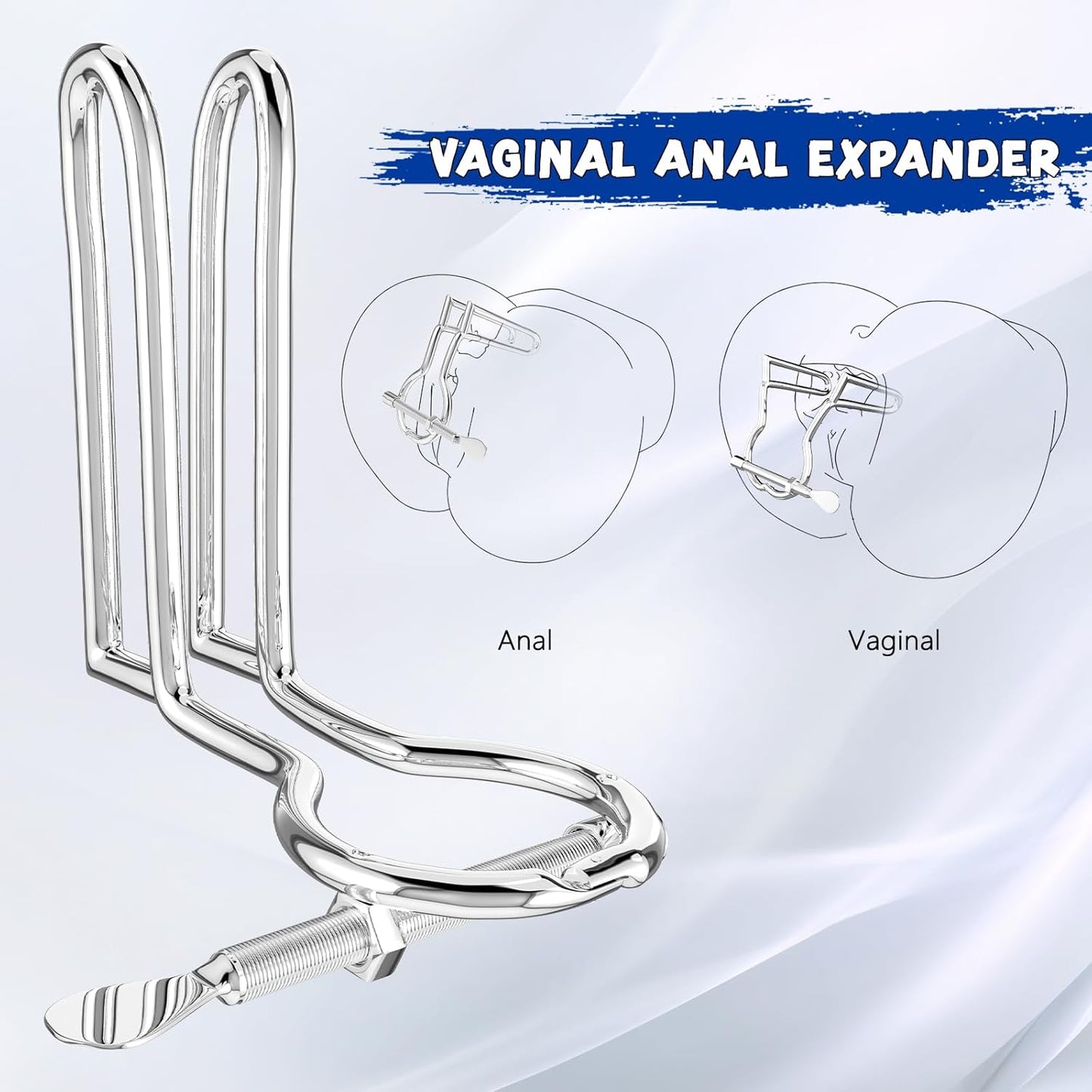 Dilatador anal ajustable SteelBloom (2,54 cm – 14,99 cm)