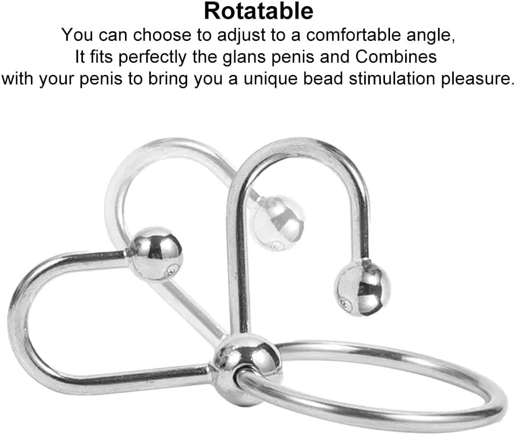 SteelHold Stainless Steel Cock Ring & Urethral Sound