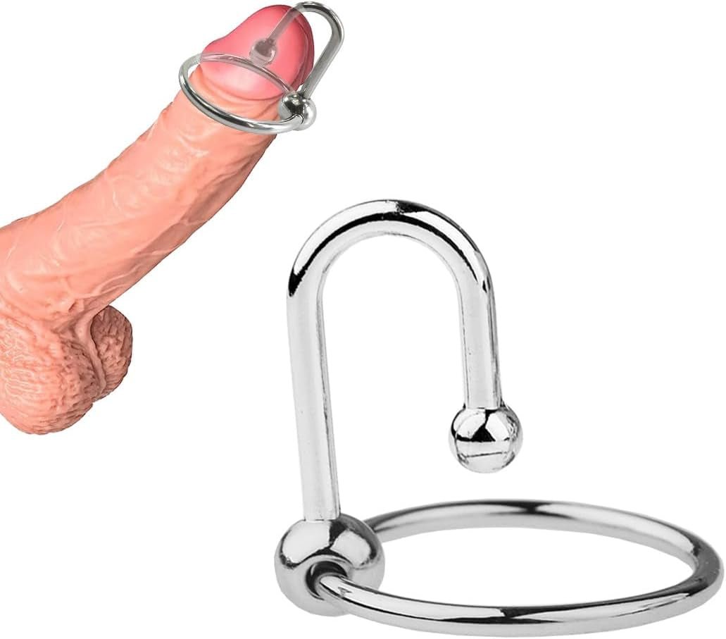 SteelHold Stainless Steel Cock Ring & Urethral Sound