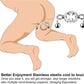 SteelVise Adjustable Stainless Steel CBT Ball Stretcher