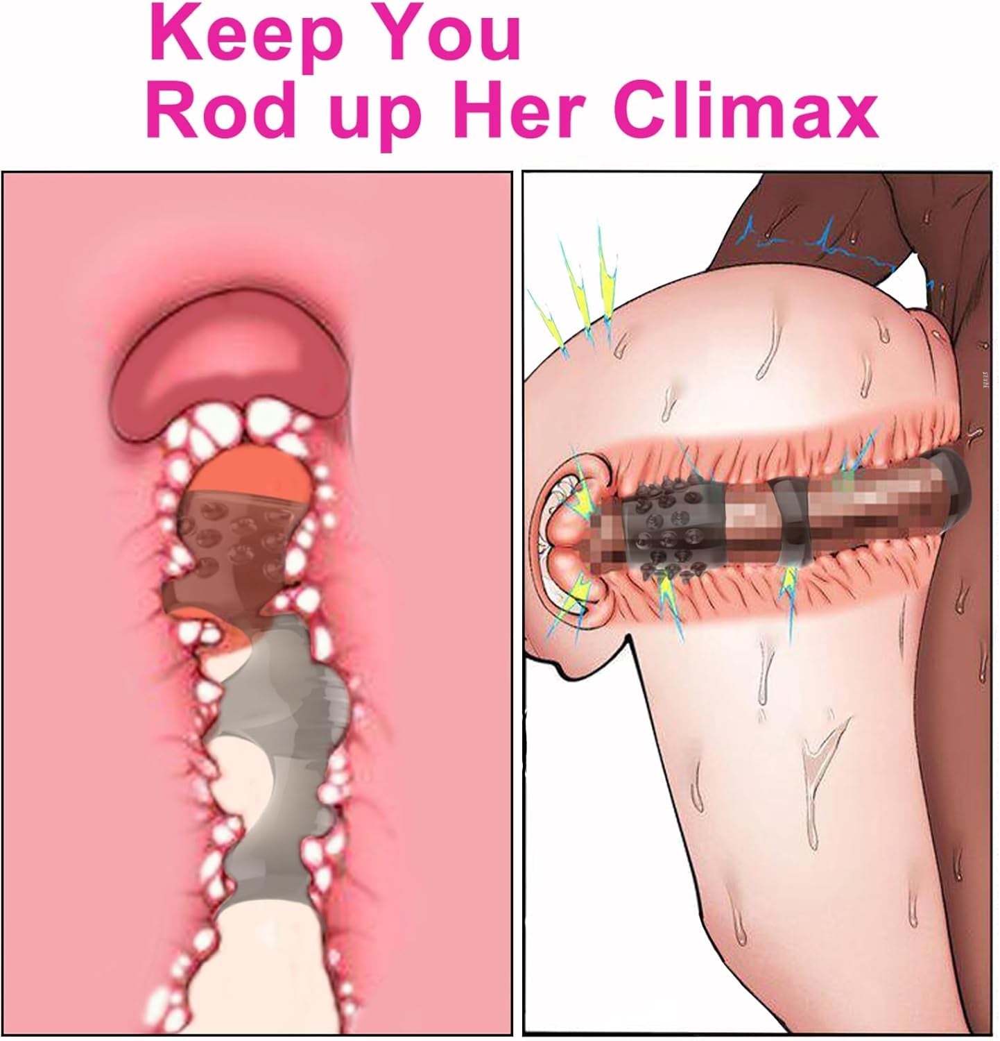 StimLock Juego de 4 fundas de silicona con anillos para pene