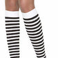 Opaque Nylon Stripe Leg Warmers
