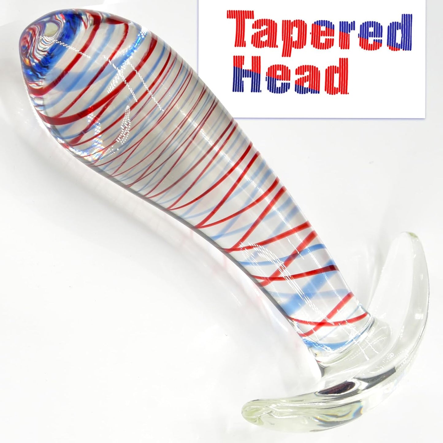 Tapon Anal de Cristal StripeGlow