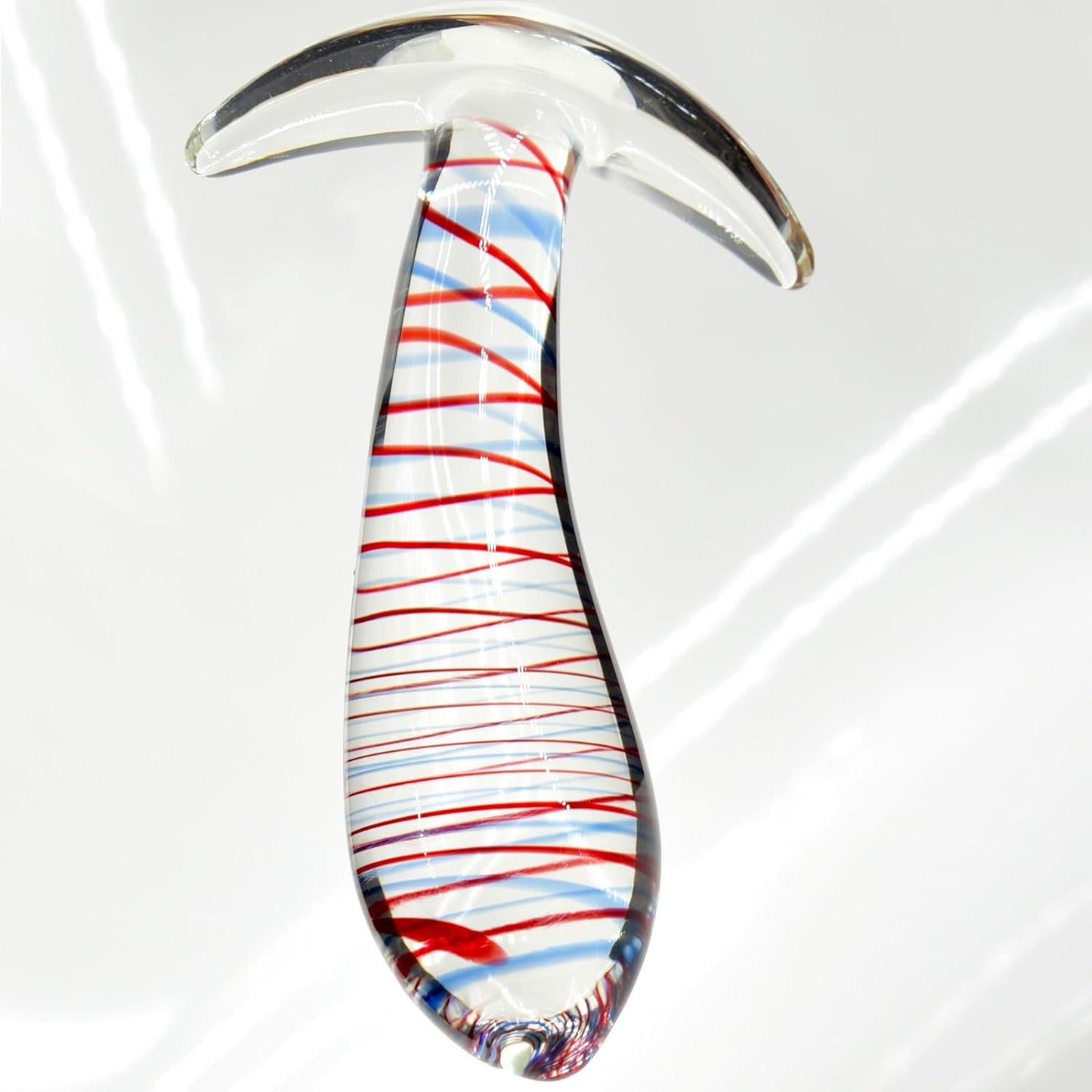 Tapon Anal de Cristal StripeGlow