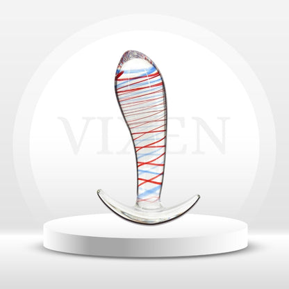 Tapon Anal de Cristal StripeGlow