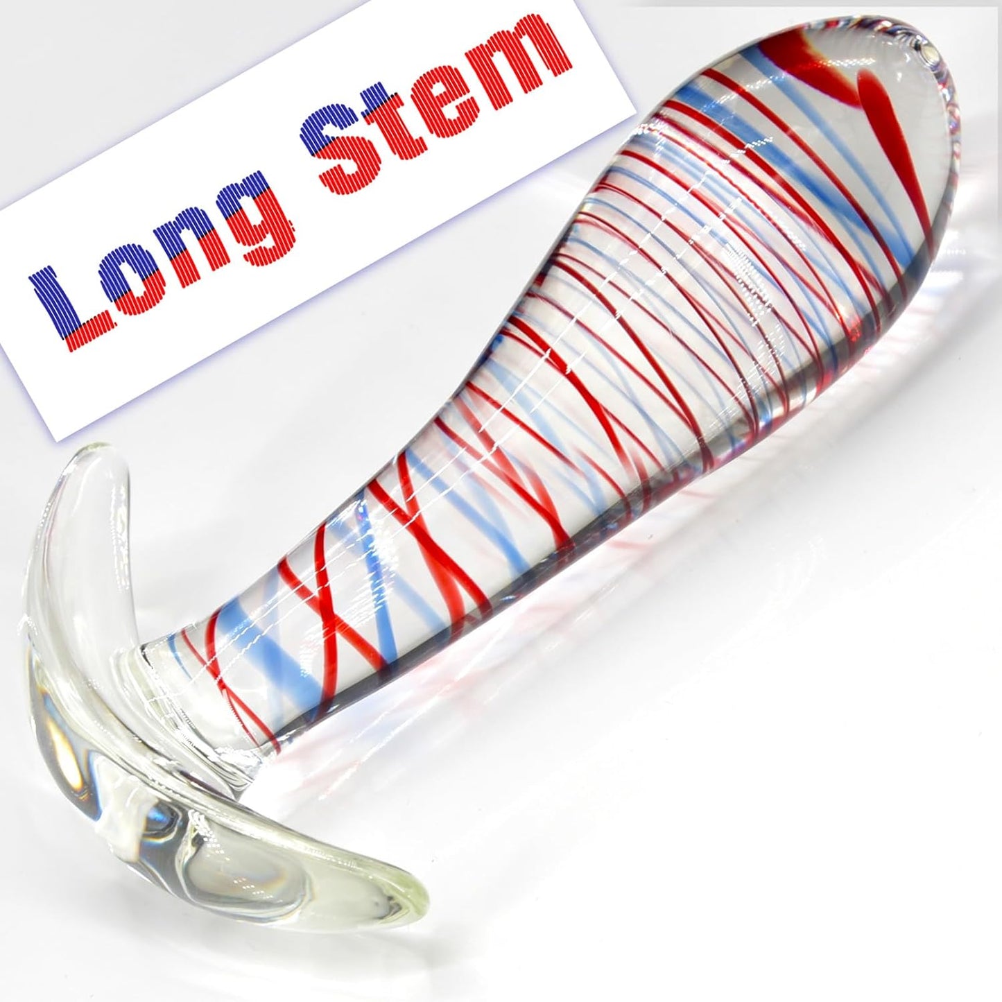 Tapon Anal de Cristal StripeGlow