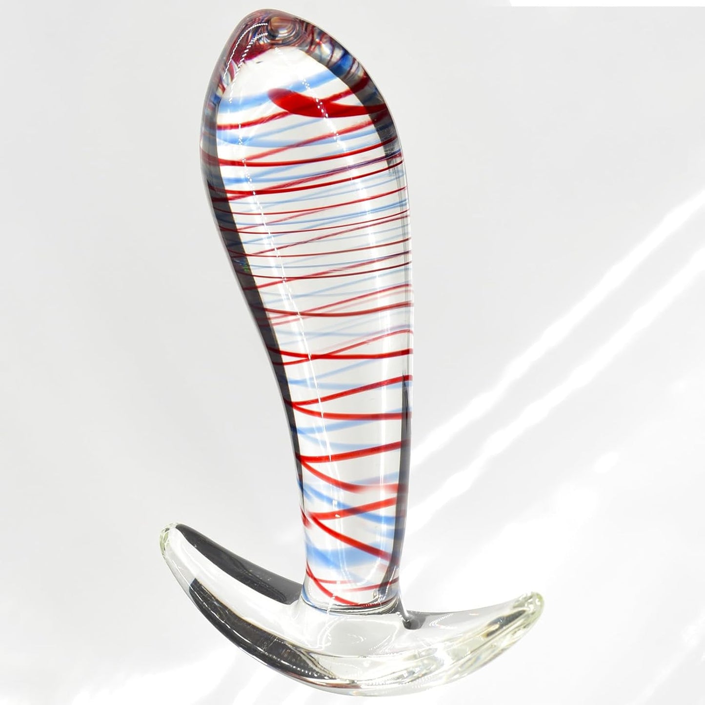 Tapon Anal de Cristal StripeGlow