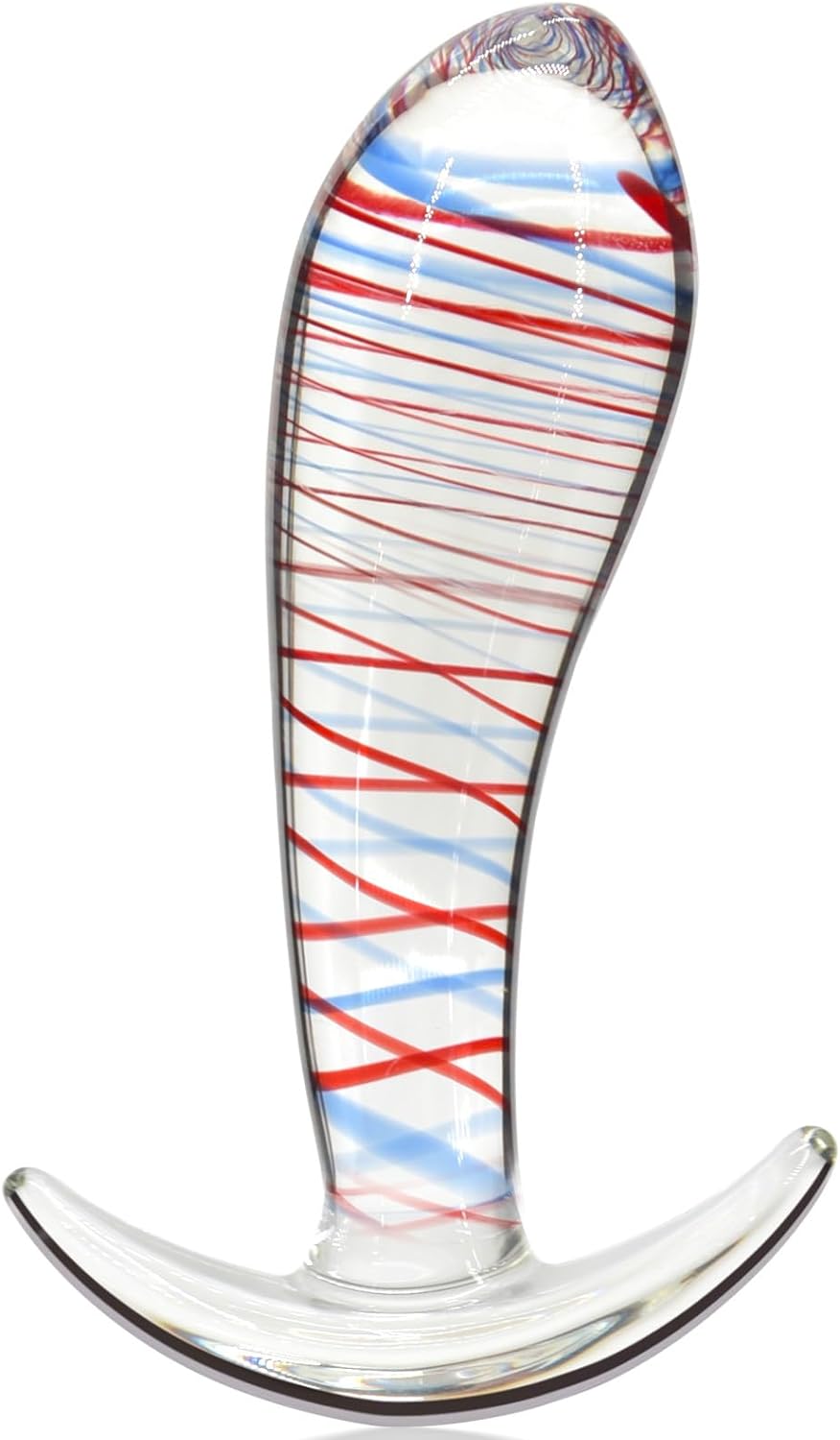 Tapon Anal de Cristal StripeGlow