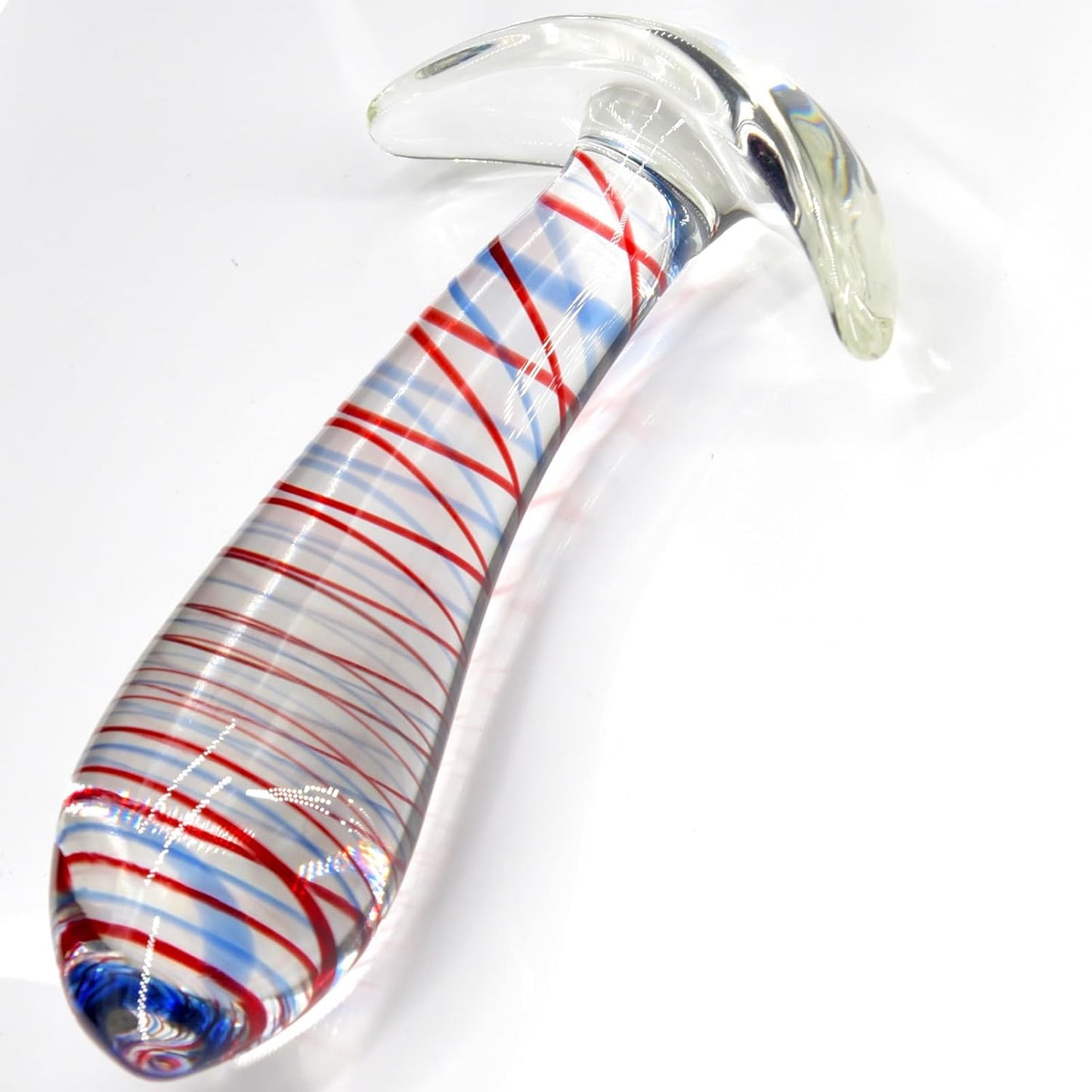 Tapon Anal de Cristal StripeGlow