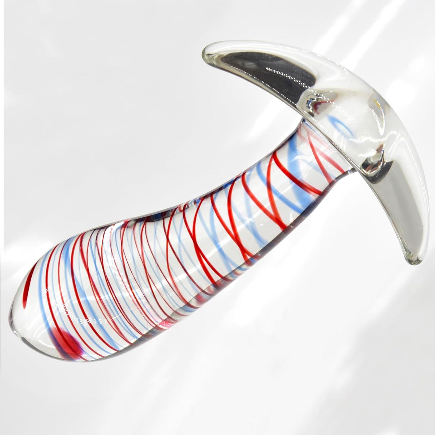 Tapon Anal de Cristal StripeGlow
