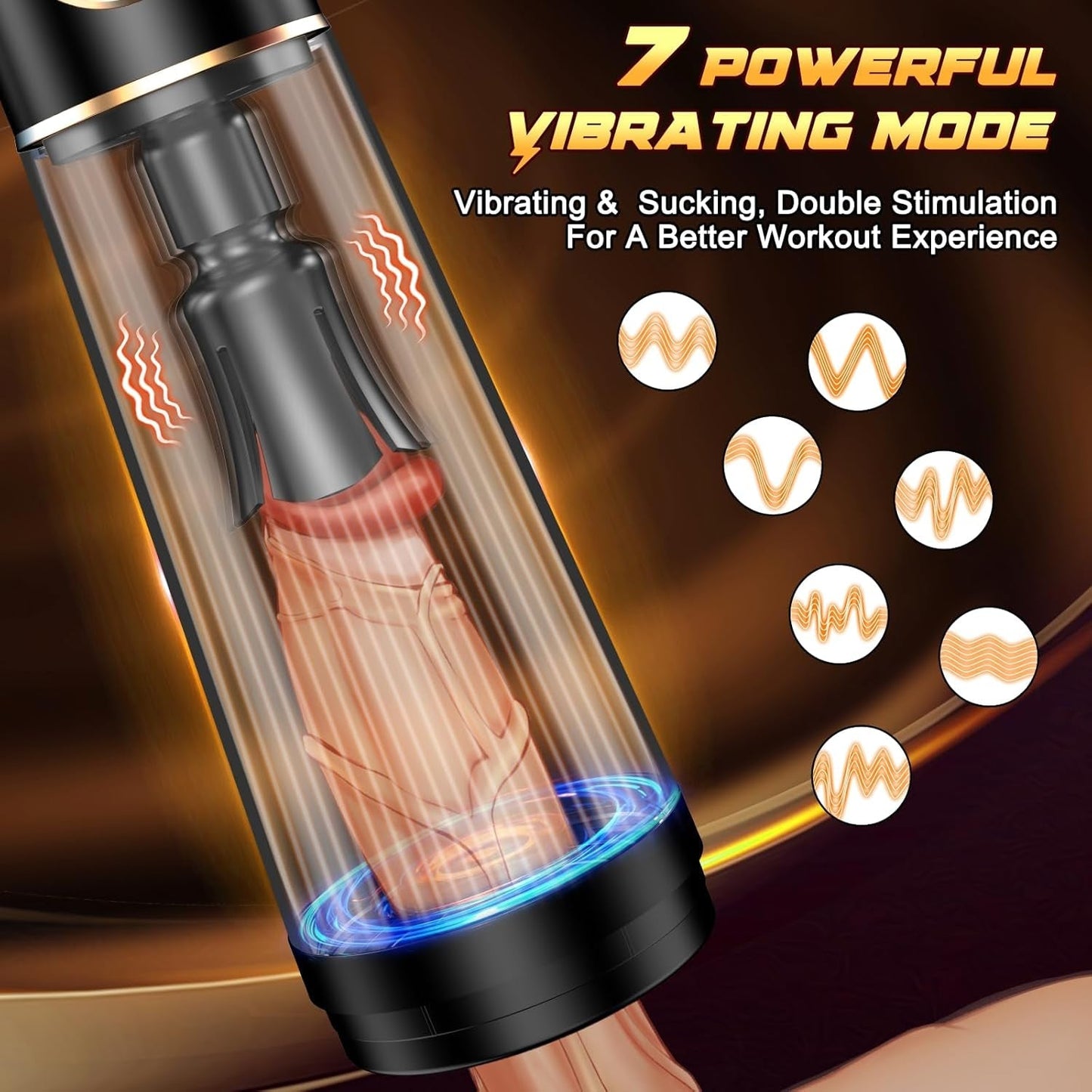 Bomba de pene vibratoria 3 en 1 SuctionPro