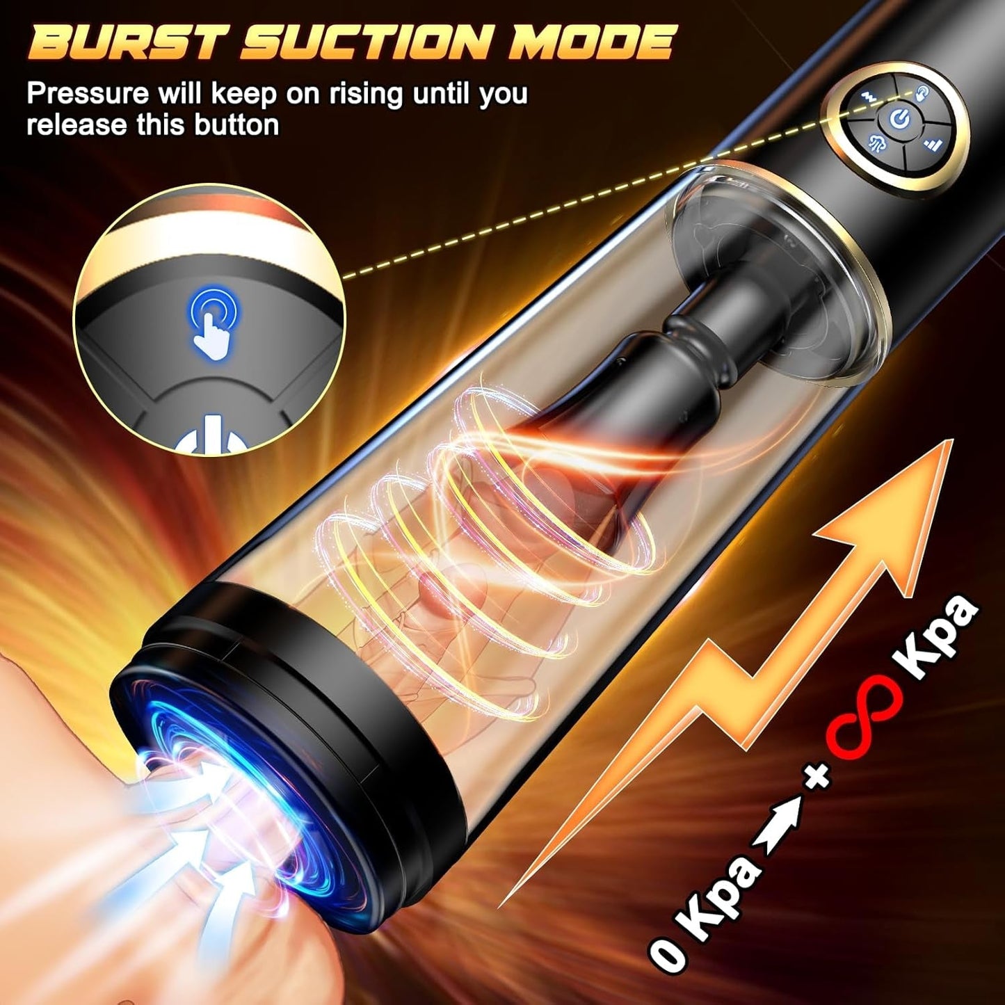 Bomba de pene vibratoria 3 en 1 SuctionPro