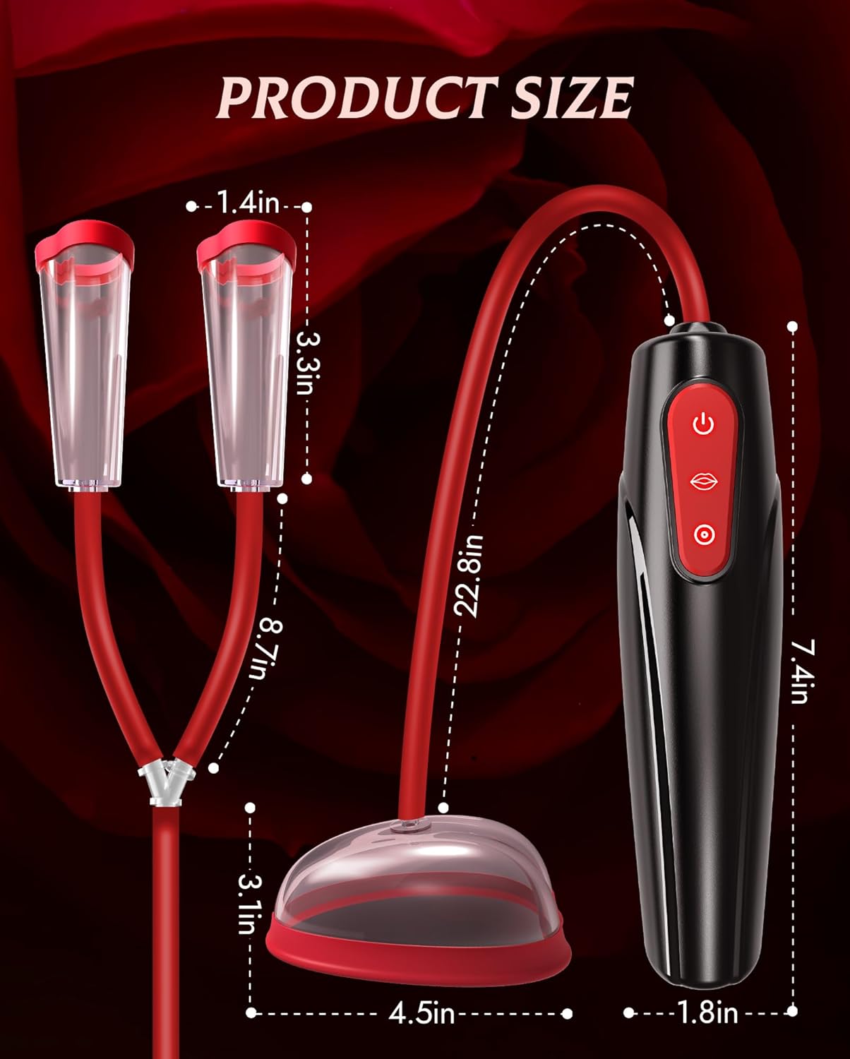 Bomba de placer 3 en 1 para vagina y pezones SuctionY