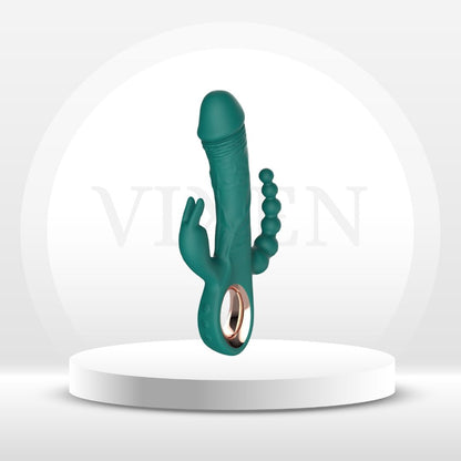 Vibrador SúperX Rabbit de empuje con bolas anales