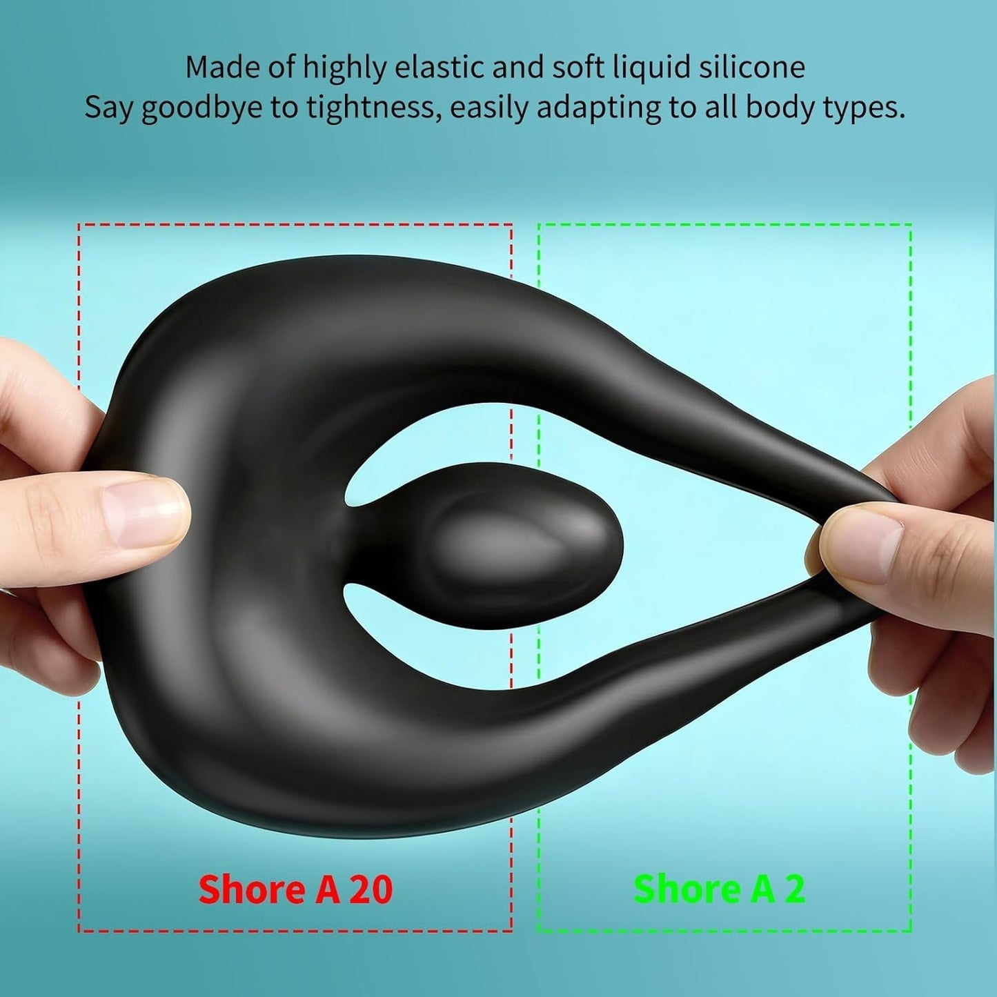 Anillo Vibrador para Pene con Triple Motor SurgeBond para Parejas