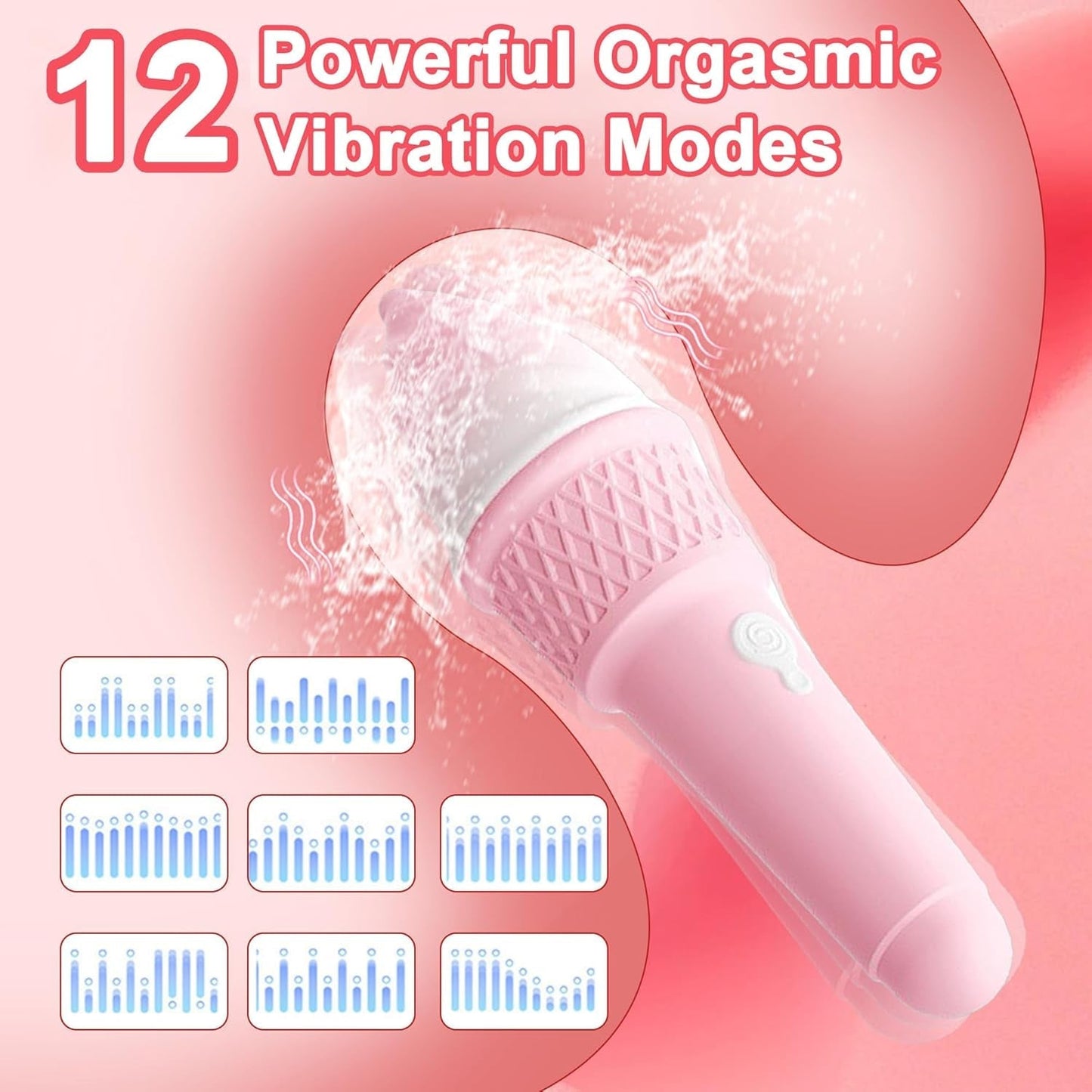 Vibrador en forma de varita SweetRush Magic Ice Cream
