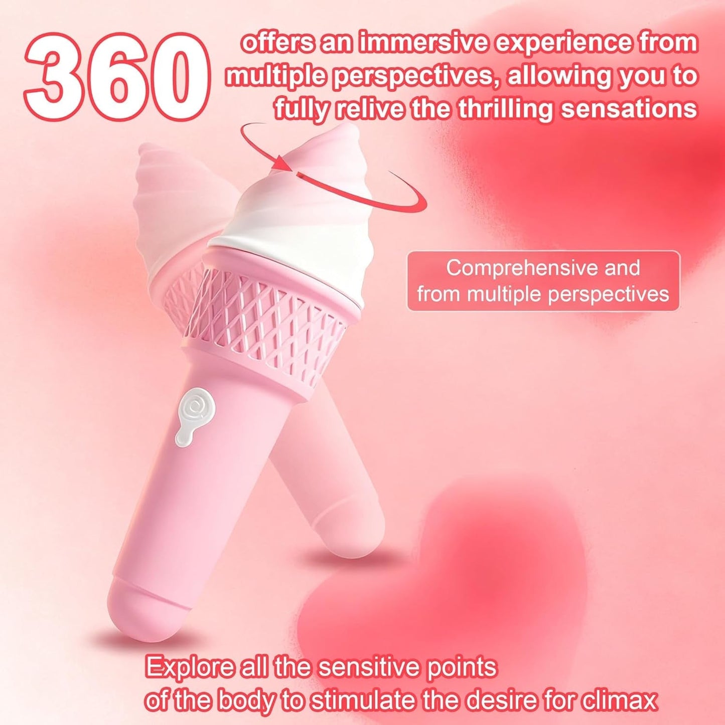 Vibrador en forma de varita SweetRush Magic Ice Cream