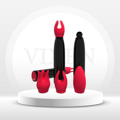 Vibrador bala SwitchKiss con 3 cabezales