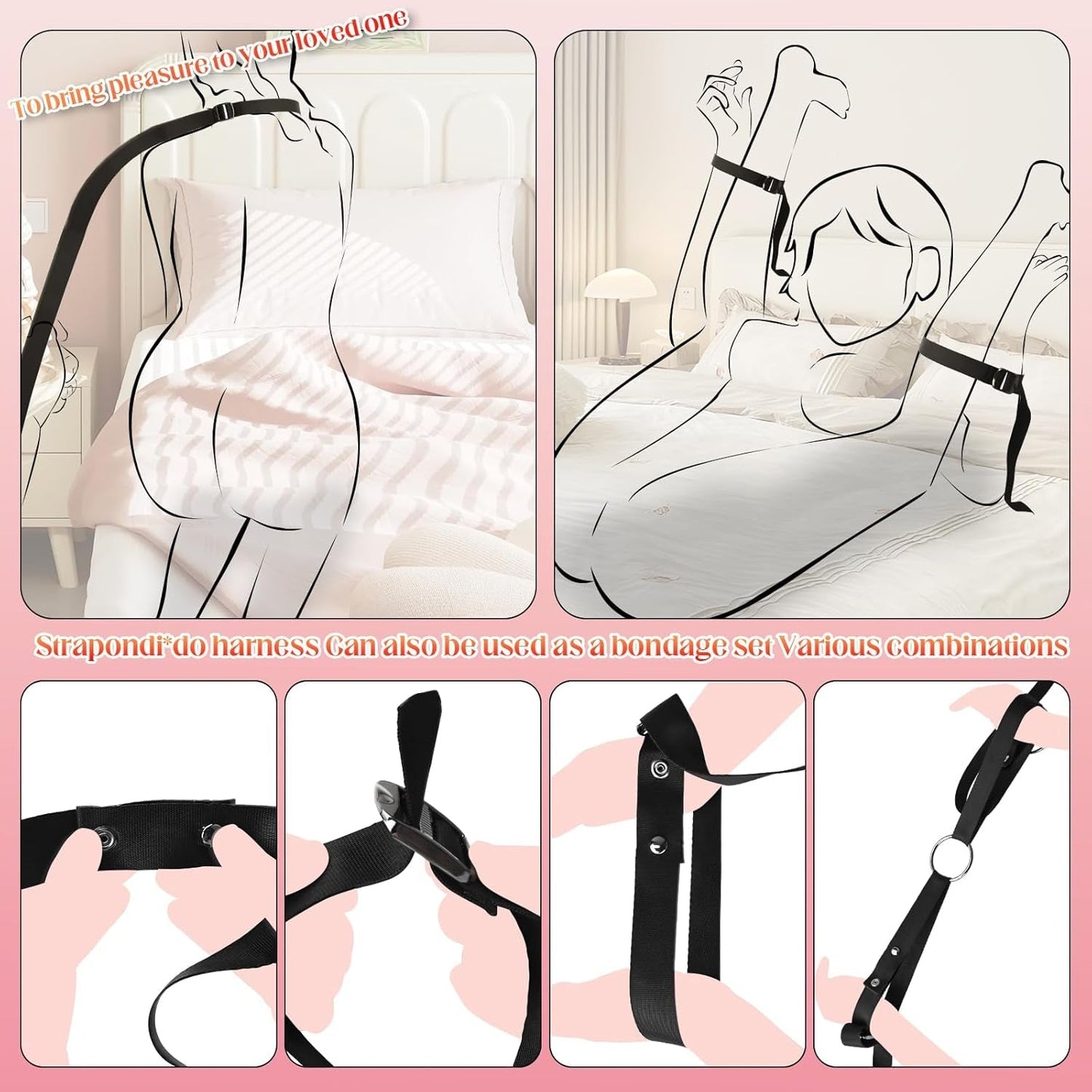 SwitchPlay Adjustable Strap-On Harness Dual O-Rings