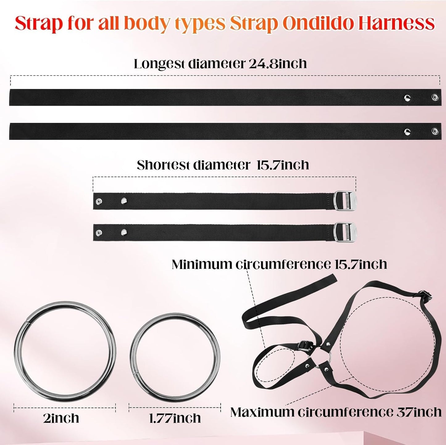 SwitchPlay Adjustable Strap-On Harness Dual O-Rings