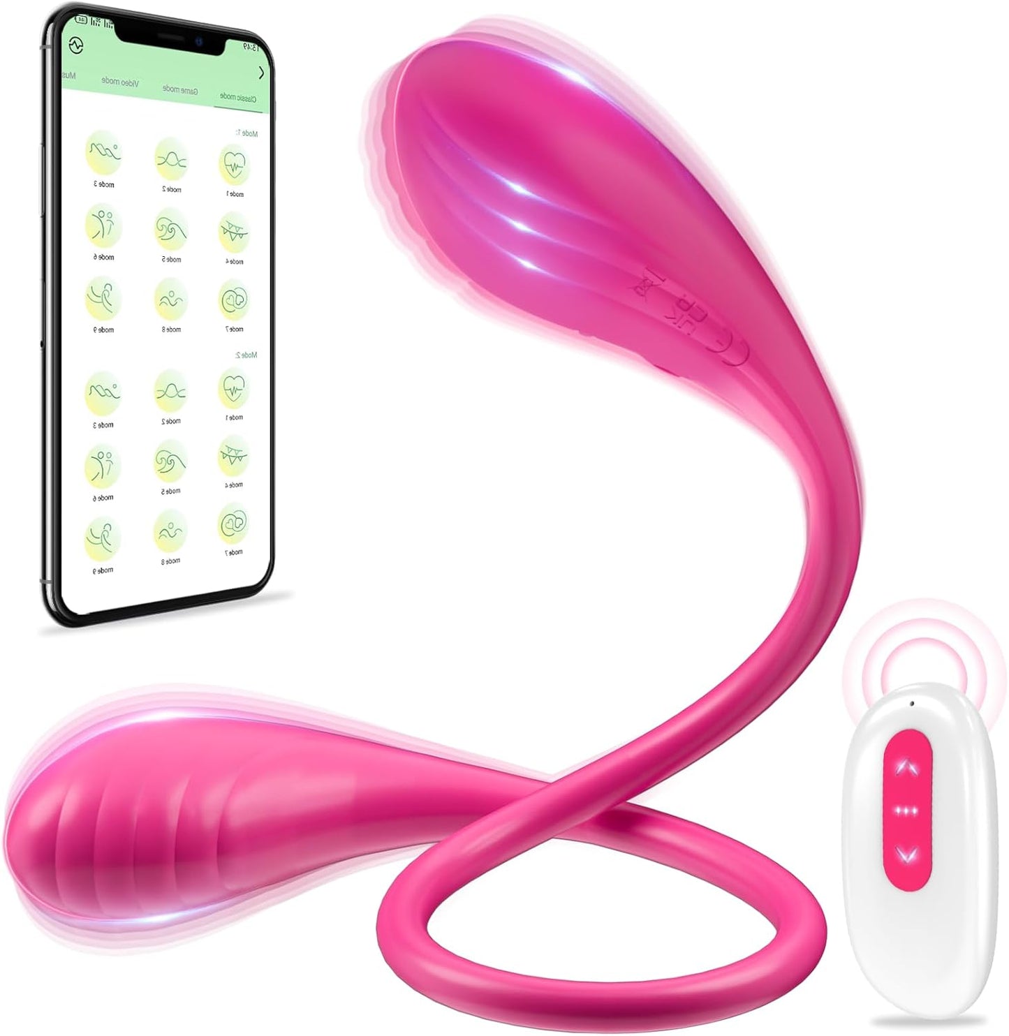 SyncPleasure Vibrador Dildo Doble de 18 pulgadas