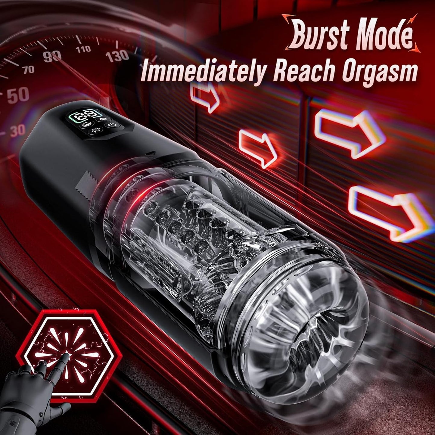 Masturbador stroker SyncRush AI Sync para hombres