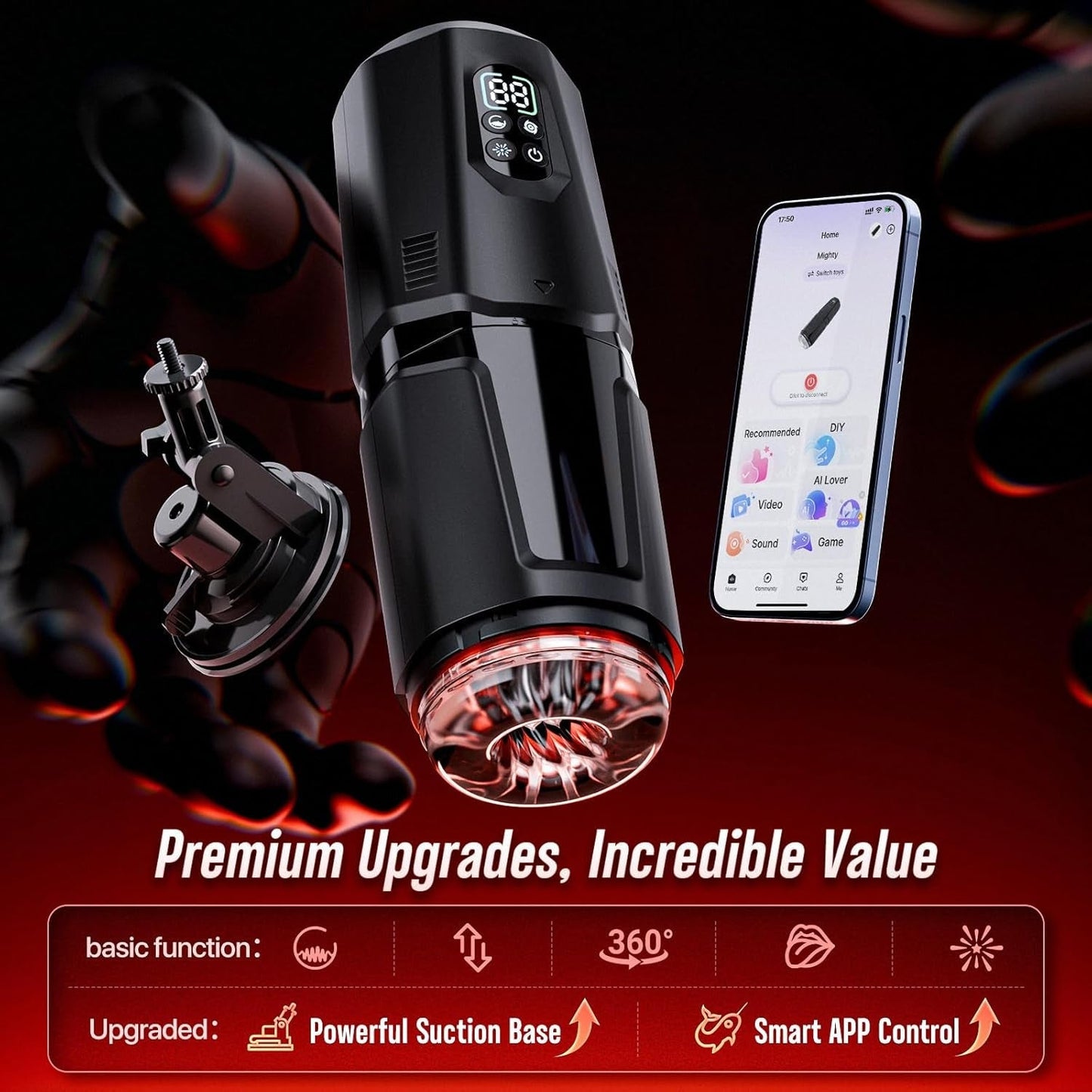Masturbador stroker SyncRush AI Sync para hombres