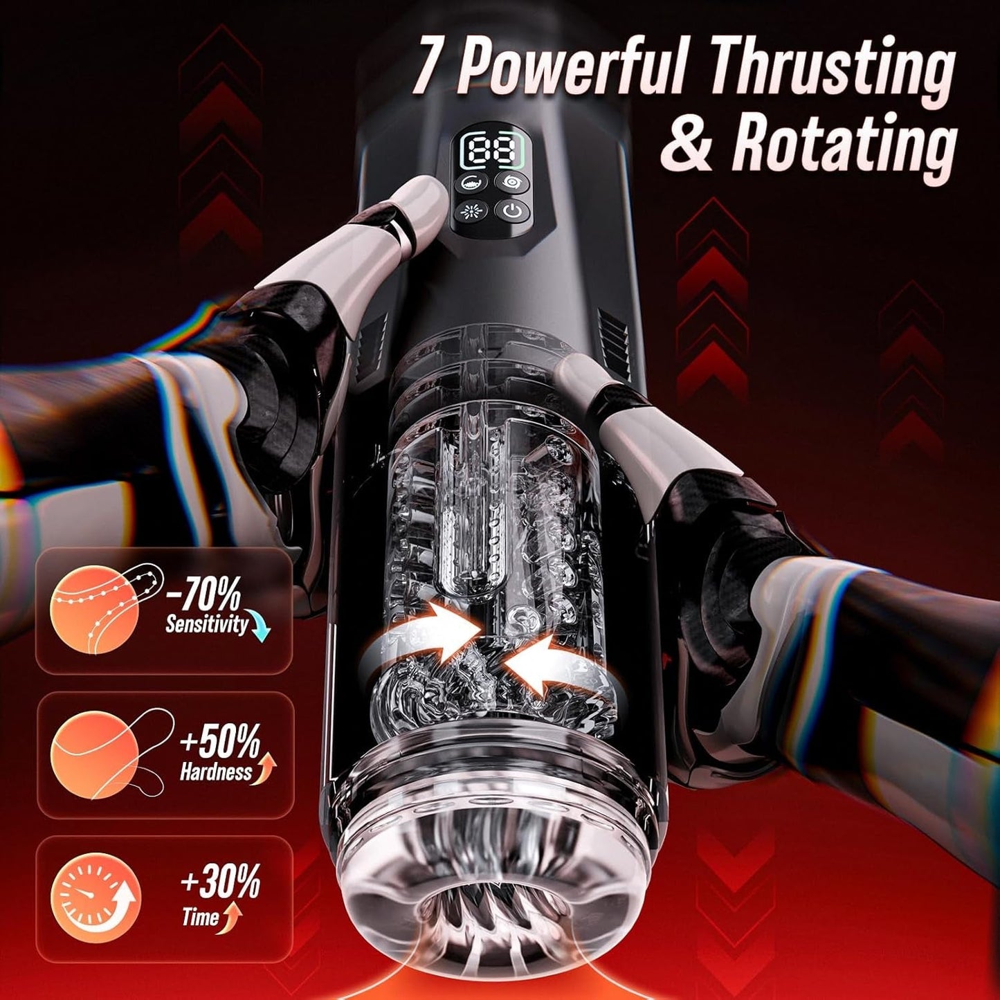 Masturbador stroker SyncRush AI Sync para hombres