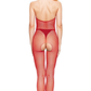Red Net Cupless Bodystocking