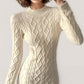 Cut Out Cable Net Mini Dress