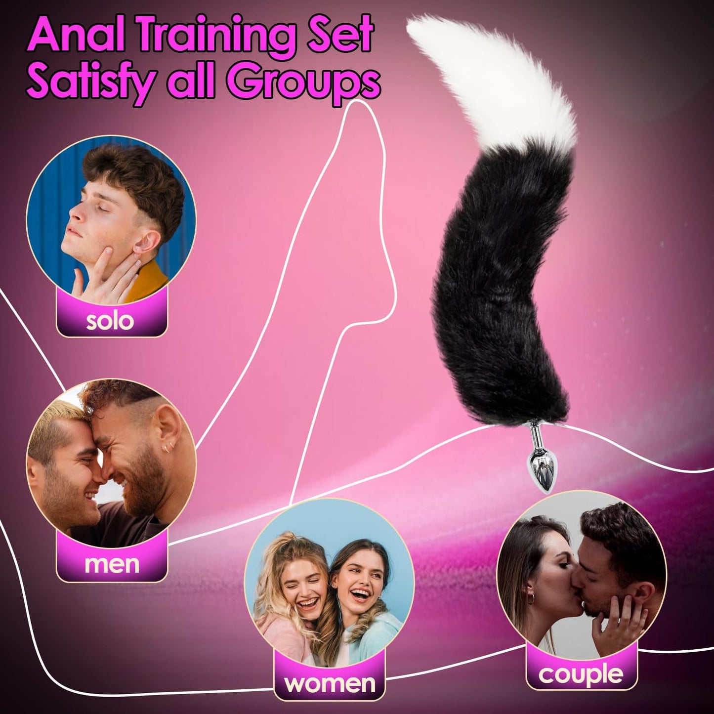 TailTrainer 2-in-1 Vibrating & Fox Tail Plug Set