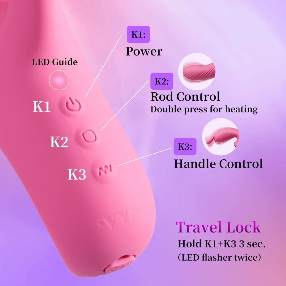 TapFever 7 Modos de Vibración con Calefacción Vibrador Conejo