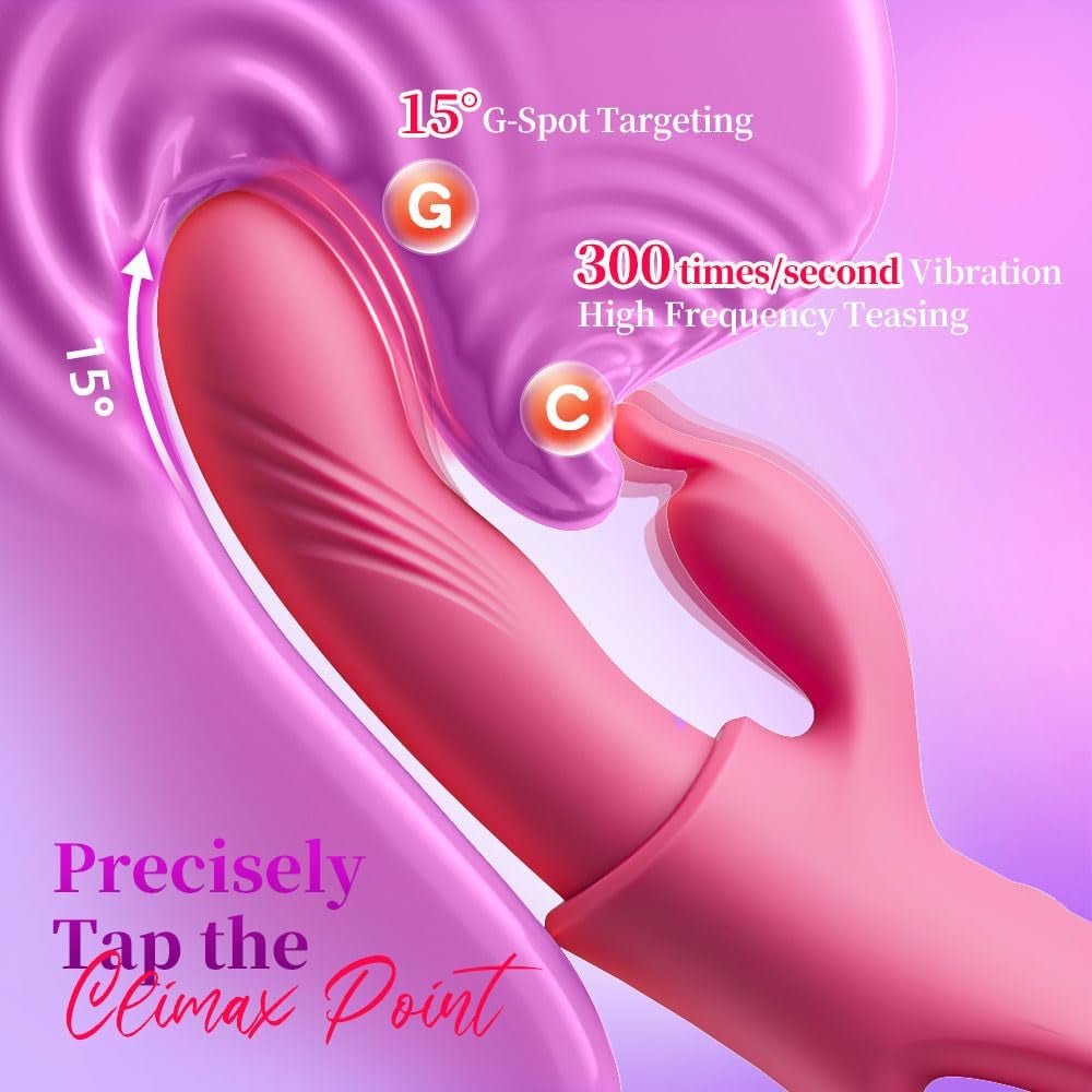 TapFever 7 Modos de Vibración con Calefacción Vibrador Conejo