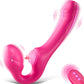 Doble dildo sin tirantes de triple motor TapTease