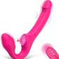 Doble dildo sin tirantes de triple motor TapTease